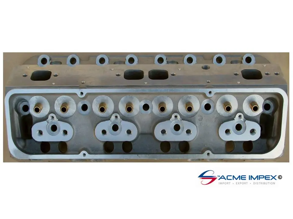 GM Chevy 350 alloy cylinder head assembled